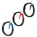 AEMC 2119.87 Test Leads with Hippo Clips for the 5050/5060/5070 &amp; 6505, Set of 3, Colour Coded, 45ft-
