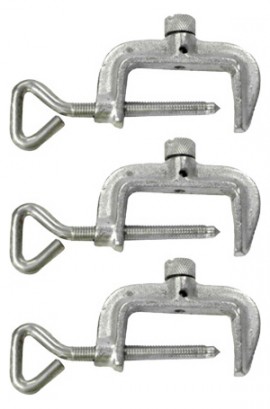 AEMC 2135.80 C-Clamps for the Model 6472/6474 Kit, Set of 3-