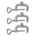AEMC 2135.80 C-Clamps for the Model 6472/6474 Kit, Set of 3-