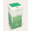 Bel-Art 13204-0001 Plastic Cover for glass disposal cartons, 12.5 x 12.5&quot;, white/green-