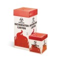 Bel-Art 13205-0001 Cardboard Biohazard Incinerator Cartons, 27 x 12 x 12&quot;, 6-pack-