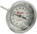 Dwyer BTB2409D Bimetal Thermometer with Back Connection (200-1000&amp;deg;F)-