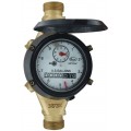 Dwyer WRBT-A-C-03-10 Series WRBT Removable-Bottom Multi-Jet Water Meter, 0.75&quot; short-length pipe size, 10 gal output-