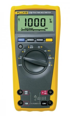 Fluke 179 True RMS Digital Multimeter with built-in thermometer-