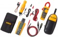 Fluke 324-IRR-PVLD1 Solar Kit with True RMS clamp meter, irradiance meter, and MC4 test leads, 600 V-