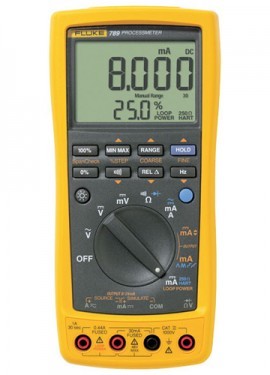 Fluke 789 CAL Process Meter with calibration certificate, 24 V loop-