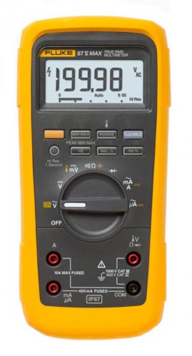 Fluke 87V-MAX True RMS Digital Multimeter with built-in thermometer-
