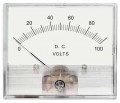 Hoyt 2035 DC Voltmeter with a DC moving coil, 3.5&amp;quot;, 0 to 50 MV DC-