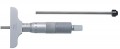 Mitutoyo 129-109 Interchangeable Rod Metric Depth Micrometer, 0 to 50 mm-