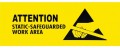 SCS ESDSIGN4X10 ESD Awareness Sign, RS-471, 4 x 10&amp;quot;-