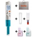 Testo 206 Compact pH Tester for Liquids Starter Kit, pH1-