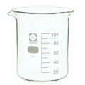 VEE GEE 10020-100A SIBATA Glass Beaker, 100 mL, 10-pack-