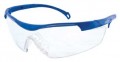 Zenith SAX443 Z800 Series Safety Glasses, Blue Frame, Clear Lens-