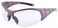 Zenith SAX444 Z900 Series Safety Glasses, Beige Frame, Clear Lens-
