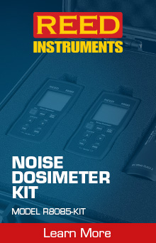 R8085-KIT Noise Dosimeter Kit: conveniently calibrate your noise dosimeter in the field